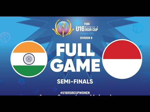 Semi-Finals | India v Indonesia | Full Basketball Game | FIBA U16 Women's Asia Cup 2025 - Div. B