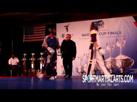 Morgan Plowden v RaeLynn Perkins Women's Sparring Warrior Cup 2014 AKA Grands