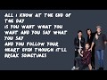 End of the Day - One Direction (Lyrics)