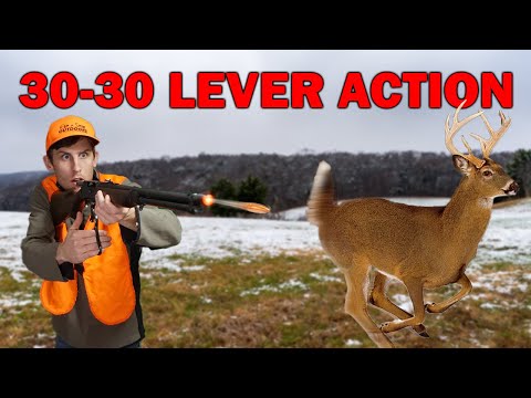 Deer Hunting with 30-30 Lever Action! (Iron Sight)