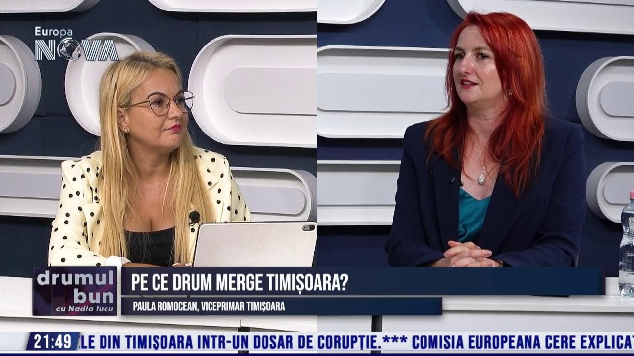 VIDEO (integral) emisiune Drumul Bun cu NADIA IUCU. Invitata: Paula Romocean, viceprimar Timisoara