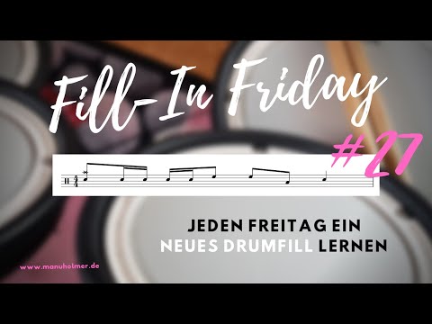 Fill-In Friday #27 - Jeden Freitag ein neues Drumfill lernen - Schlagzeug Übungen Anfänger [E-Drums]
