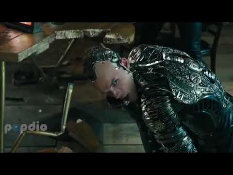 Alita vs androids fight