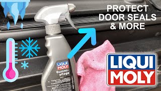 Howto stop and prevent car door seals freezing shut in winter with LIQUIMOLY Gummi-pflege #liquimoly