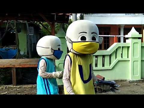 Sholawat Tembang Jawa Tekane Bendu (Datangnya Wabah Penyakit) Upin &  Ipin Bagi Masker Gratis Video