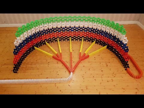 30 Minutes of dominoes falling with NO MUSIC - Domino ASMR
