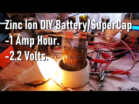 Homemade 1 Amp Hour Zinc Ion Battery - Full Instructions