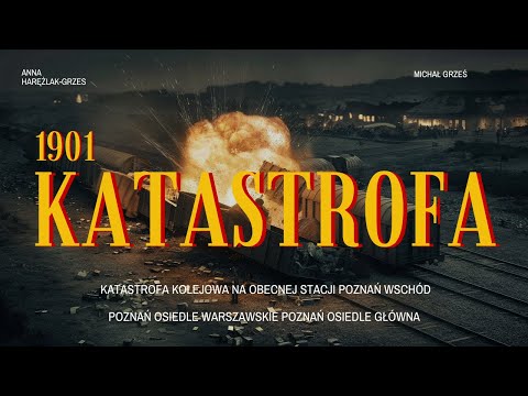 Katastrofa pociągów ma dworcu Glowno (dzisiaj Poznań Wschód) w 1901 roku.