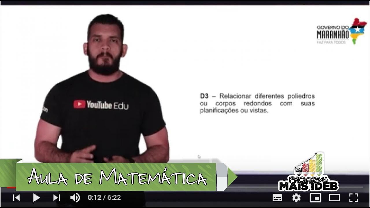 Aula de Matemática | Descritor #03 | Mais Ideb