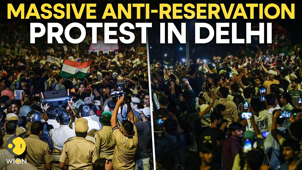 Delhi Reservation Protest: Police, RAF Detain Protesters At Jantar Mantar | Anti-Reservation Protest