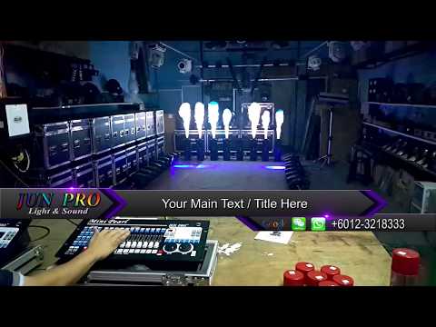 JUN PRO Mini Pearl DMX controller with Fire Machine Stage Effect #stage lighting#malaysia