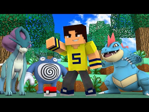 Minecraft: Disputa Pokemon - POKEMONS TIPO ÁGUA