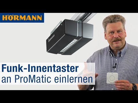 Funk-Innentaster einlernen - "FIT 5 BS" an Garagentor-Antrieb ProMatic 4 | Hörmann