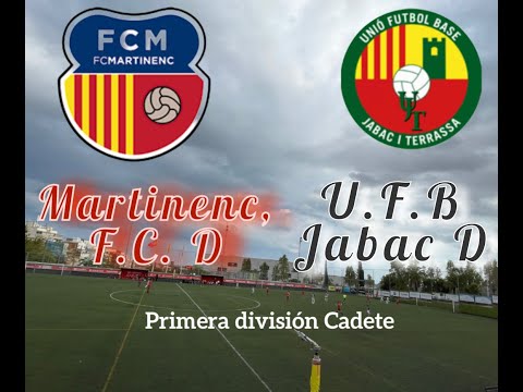 MARTINENC, F.C. D   VS   UNIO F. BASE JABAC I TERRASSA D