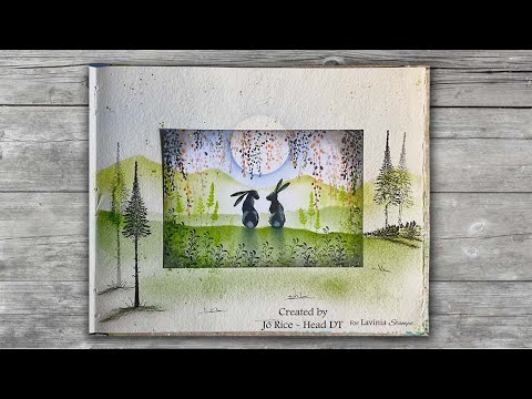 Wild Hares by Jo Rice - A Lavinia Stamps Tutorial