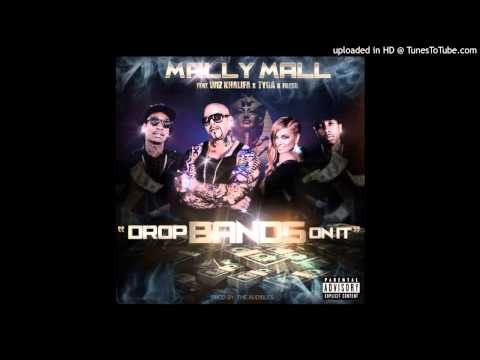 Mally Mall Ft. Wiz Khalifa, TYGA & Fresh - Drops Bands On It [2013]
