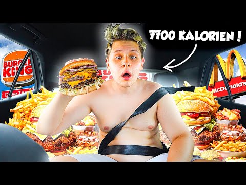 This food challenge is pushing me to my limit! 😰🍔 (Eating over 7000 calories!)