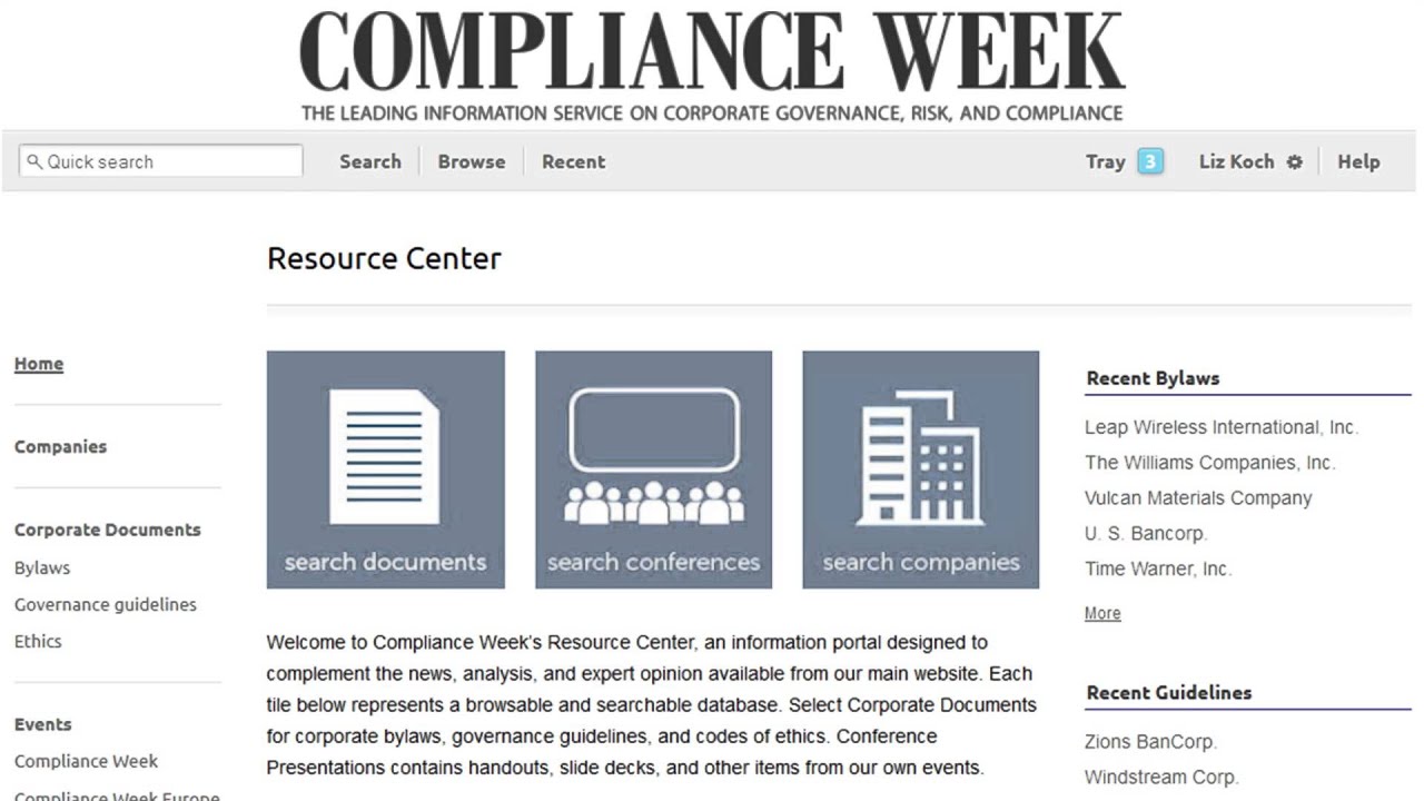 Compliance Week | Resource Center