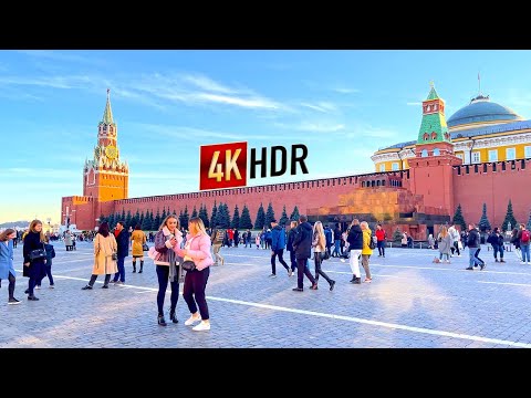 Walking tour - Red Square - Moscow 4k, Russia - HDR