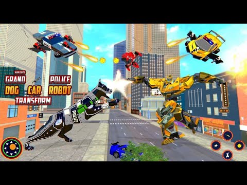 Police Dog Robot Transform Game || 3D Unity Flying Car Game