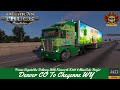 ATS Frozen Vegetables Delivery Denver To Cheyenne Kenworth K200 MaxiCube Reefer Trailer Ats