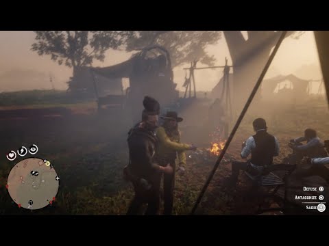RDR2 - Arthur Annoying Sadie Until She Slaps Him