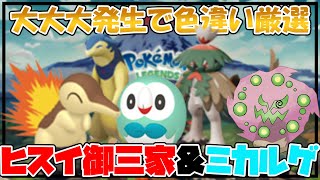 大大大発生でヒノアラシ&モクロー&ミカルゲを色違い厳選する！！【ポケモンレジェンズアルセウス】