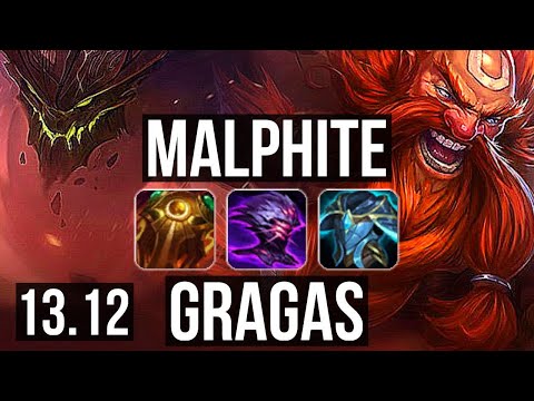 MALPHITE vs GRAGAS (TOP) | 65% winrate, 6/4/20 | EUW Master | 13.12