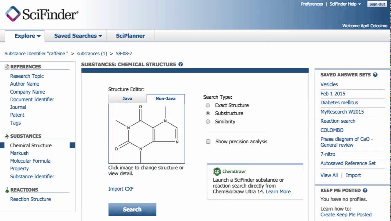 Chemical structures from SciFinder to ChemDraw