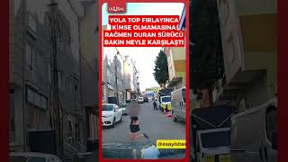 İstanbul Ümraniye'de bir sürücünün öngörüsü ve hassasiyeti takdir topl