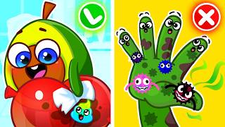 Don't Touch Food With Dirty Hands – Wash First! 🚫🍔🖐️VocaVoca🥑Show Kids Songs