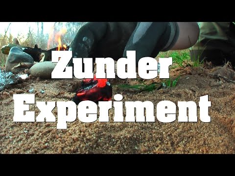 Survival Zunder Experiment char cloth