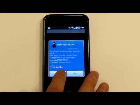 Superuser on i9000.MOV