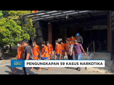 POLRESTA SIDOARJO AMANKAN 81 TERSANGKA DARI 59 KASUS NARKOBA