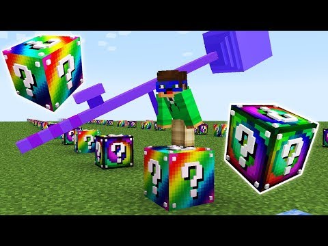 RAINBOW & SPIRAL LUCKY BLOCK RACE!! - Minecraft Lucky Block