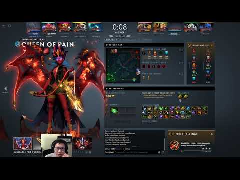 Queen of Pain 4 Support - Immortal Gameplay #1 | 7.27c