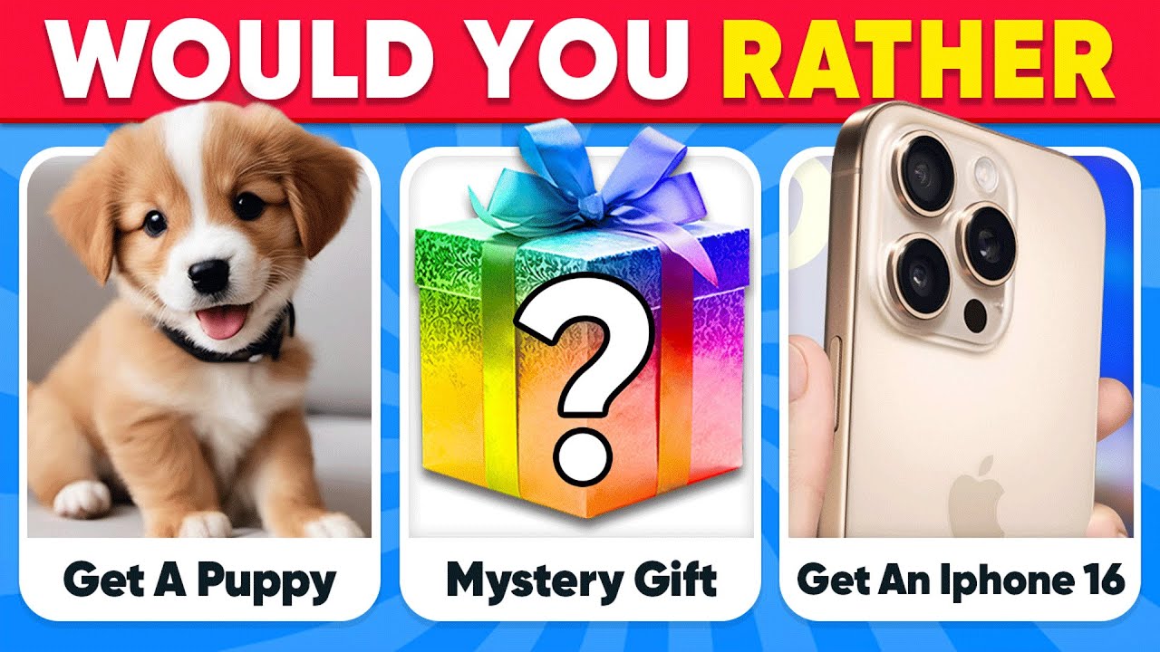 Would You Rather - MYSTERY Gift Edition 🎁😲 Quiz Galaxy