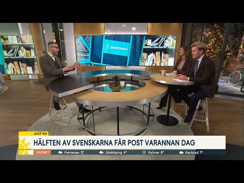 Hälften av svenskarna får post varannan dag | Nyhetsmorgon | TV4 & TV4 Play