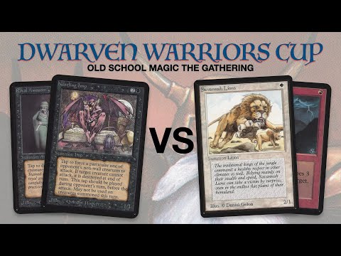 MTG Alpha and Beta | Mono Black vs White/Red | Semi Finals of the Dwarven Warriors Cup | #246