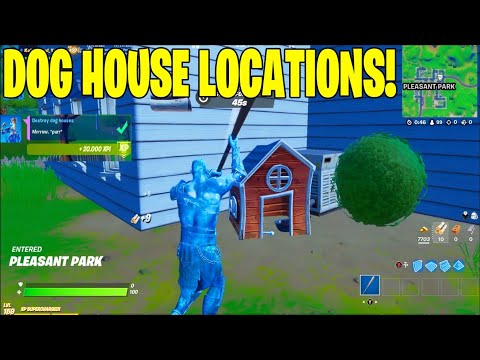 DESTROY DOG HOUSES & EASY DOG HOUSE LOCATIONS! - FORTNITE (WEEK 2 EPIC QUESTS!)