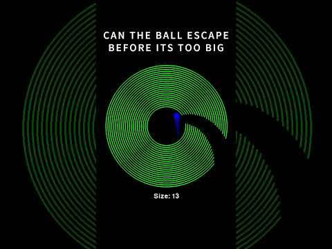 Can the ball escape?#asmr #satisfying #satisfyingvideo