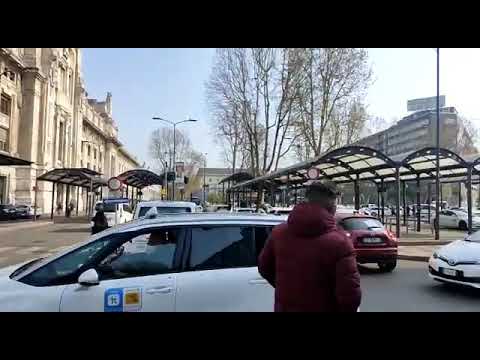 Protesta taxi Milano 26/3/21