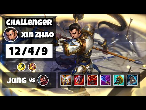 Xin Zhao vs Graves NA Challenger JUNGLE (12/4/9) - v11.18