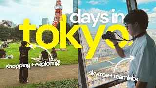 🗼🌿 japan diaries: calm days exploring tokyo & yokohama — teamlabs & SKYTREE + hauls!