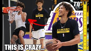 Why This 7’ FREAK ATHLETE Will SHOCK The Los Angeles Lakers | 2023 Media Day,  Lebron, Wood, Davis