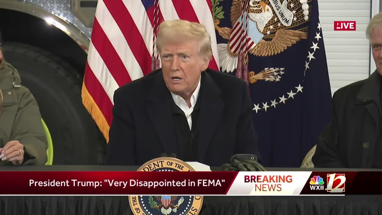 President Donald Trump tours western NC recovery efforts