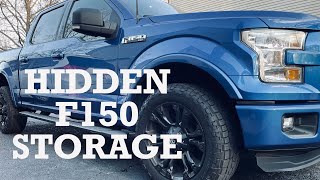 Ford F150 Hidden Storage Access