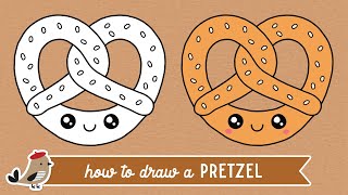 How To Draw A Cute Pretzel | Easy Drawing For Kids