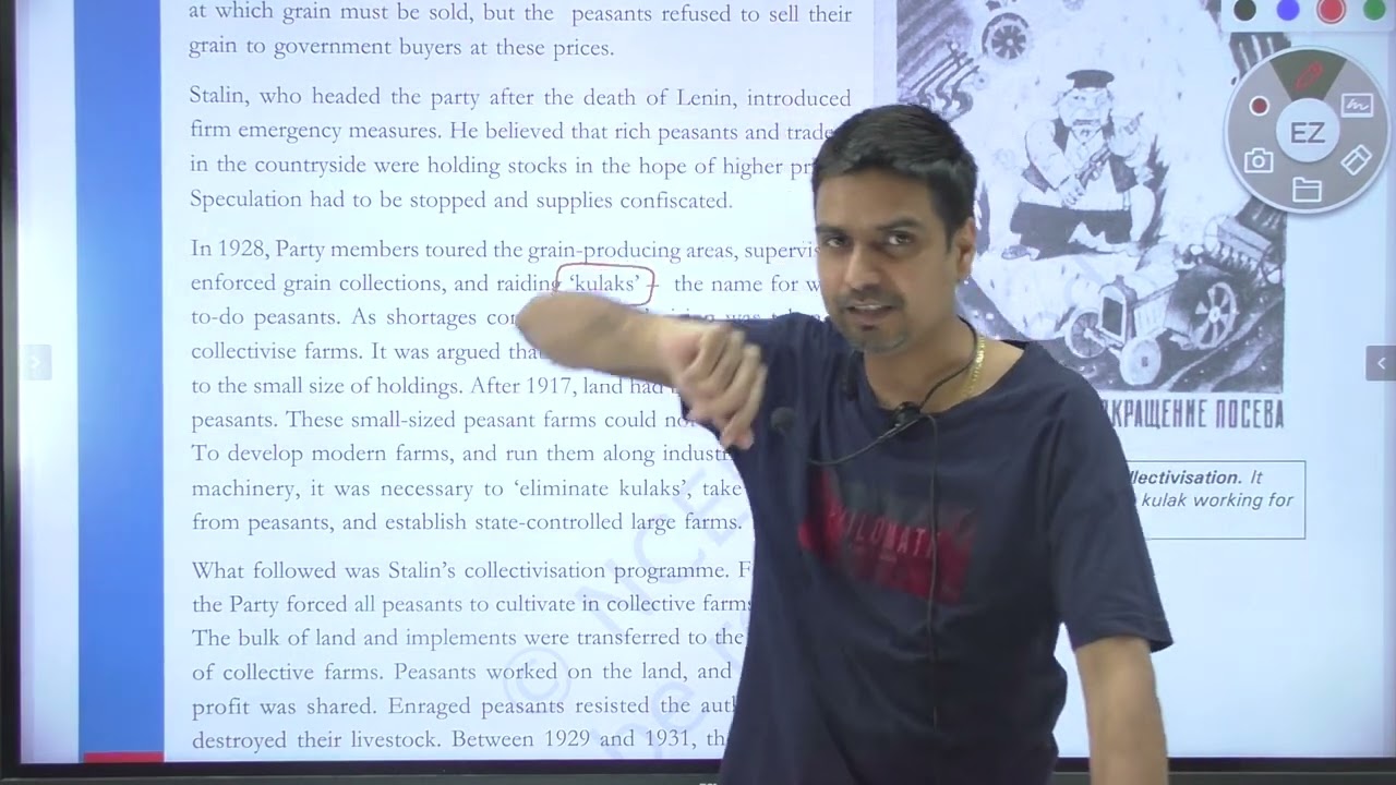 class 9 History || socialism in europe (stalinism & collectivisation)