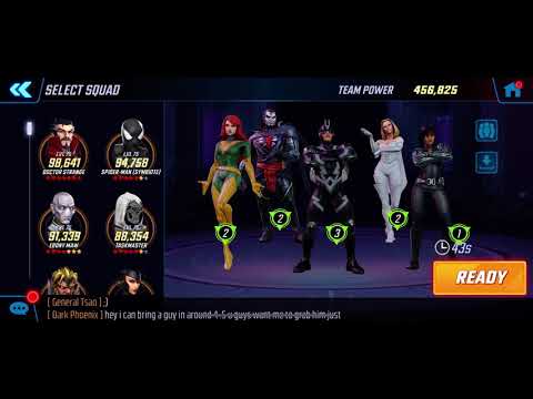 Emma Frost (65k) Arena battle Vs Black Order
